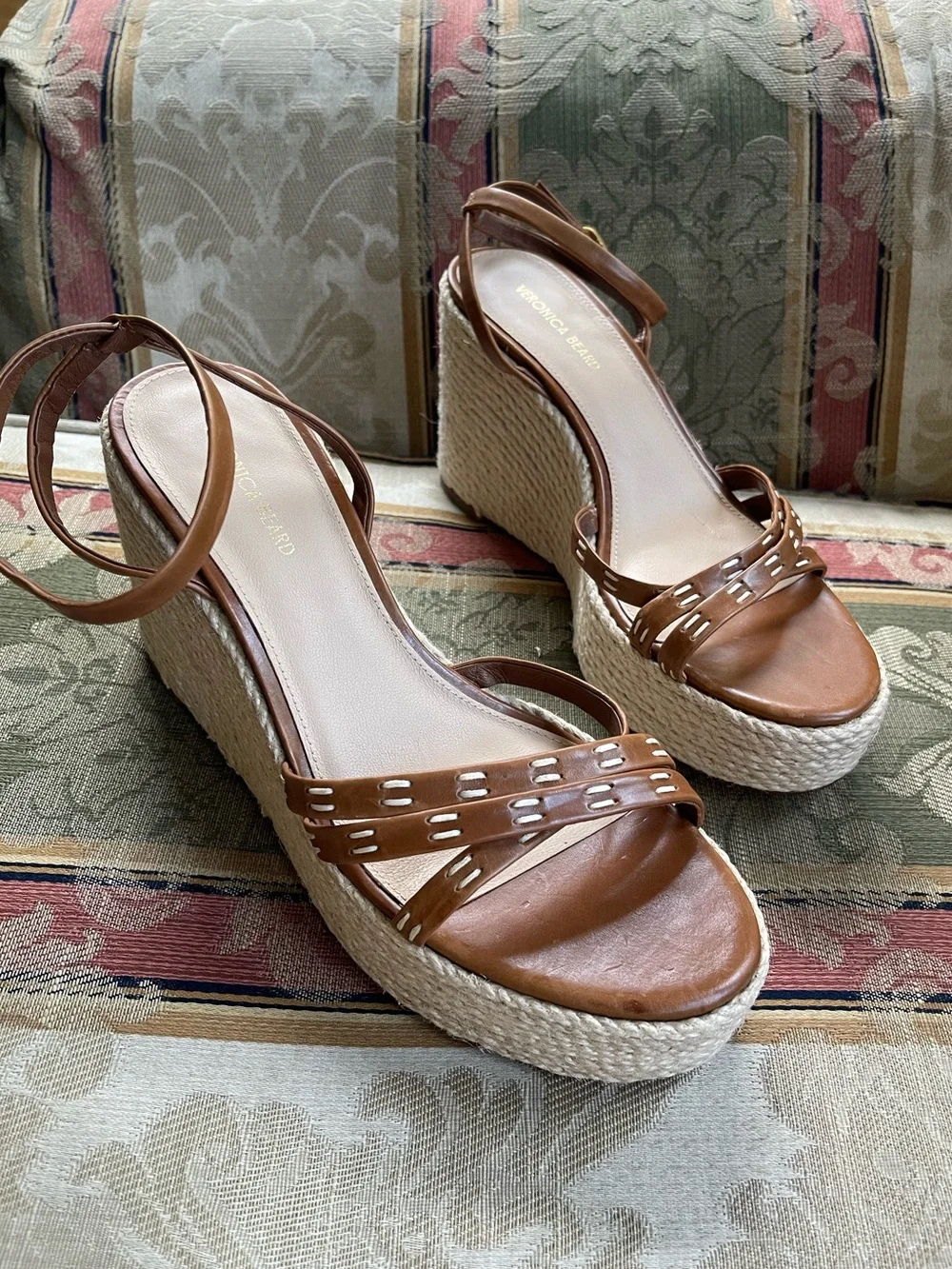 Veronica Beard Women's Philene Espadrille Wedge Sandals. Size 7.5 Women N12-18